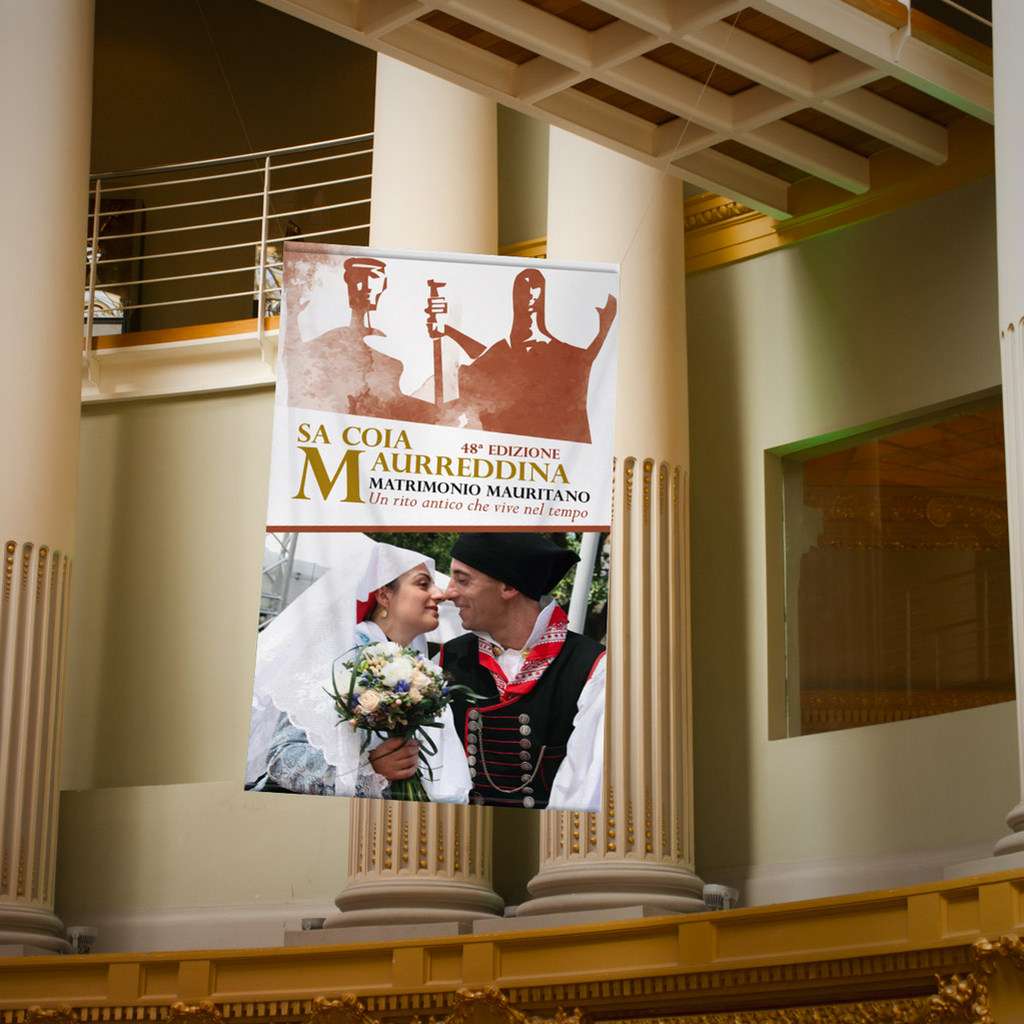 Sa Coia Maurreddina Banner in PVC a Bandiera