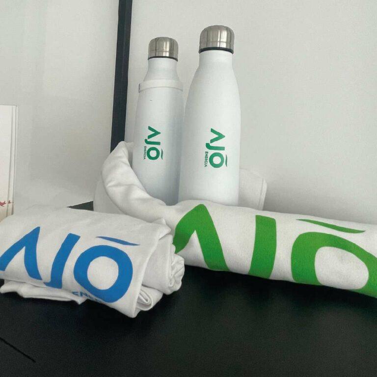 Realizzazione merchandising per cliente Ajò Energia