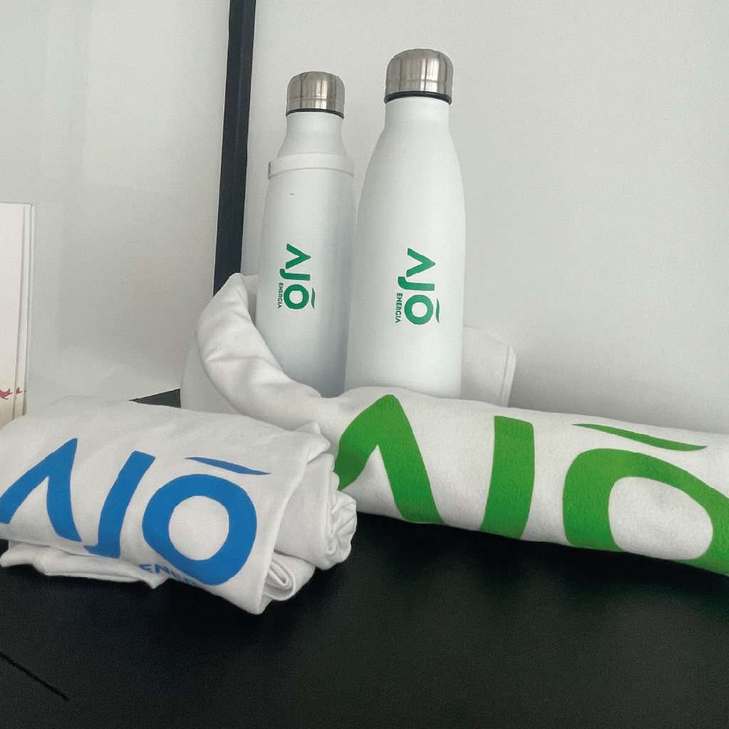 Realizzazione merchandising per cliente Ajò Energia