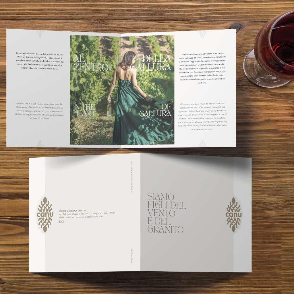 Brochure Pieghevole Cantina Canu