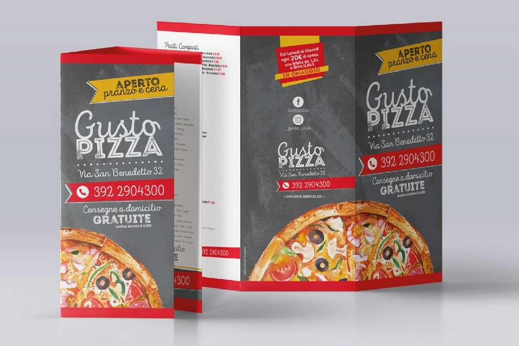 progettazione grafica gusto pizza