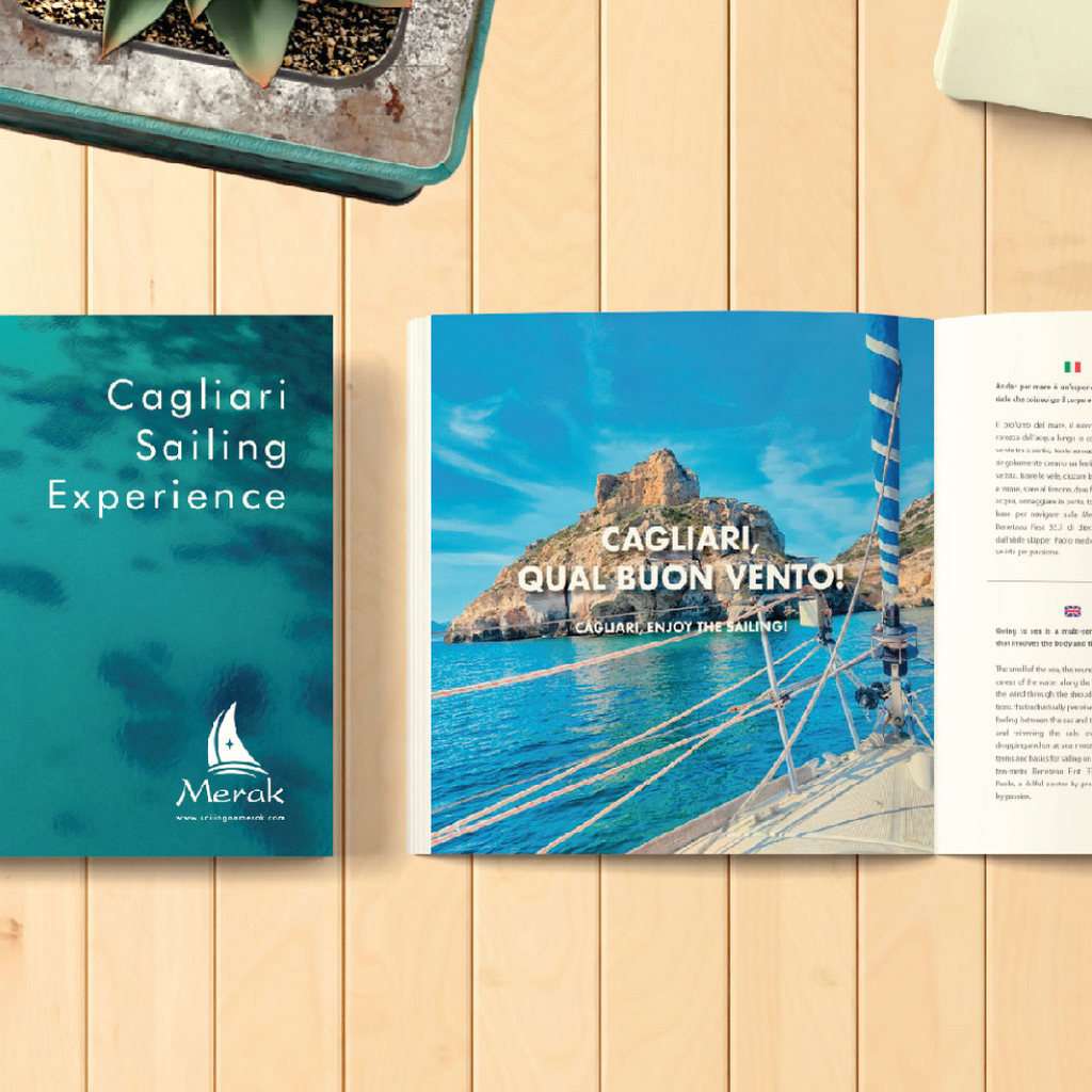Progettazione Grafica Merak Sailing Experience Cagliari